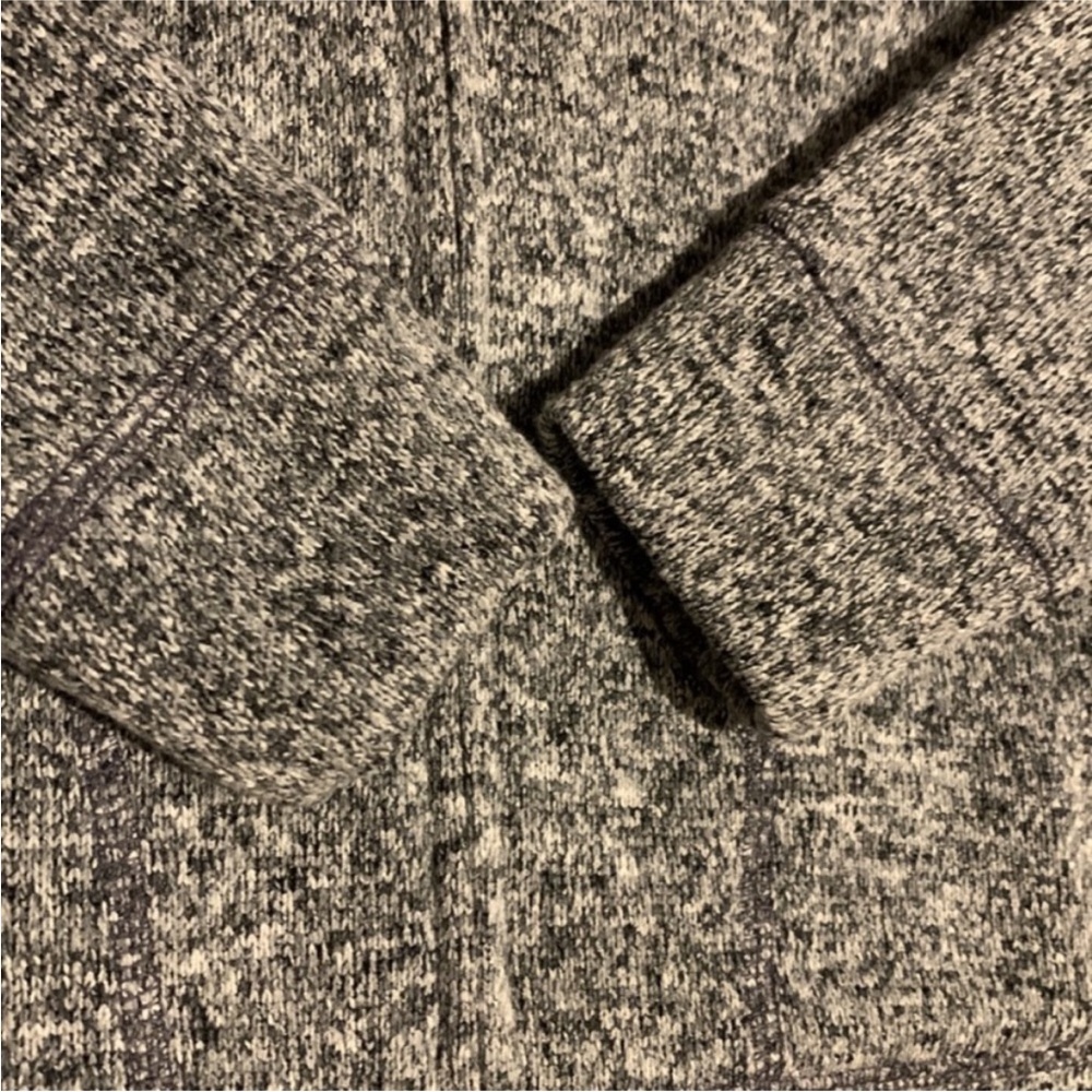 NWT Boy’s Children’s Place Grey Speckled Sherpa Full Zip Hoodie - size L (10/12) - Picture 7 of 14
